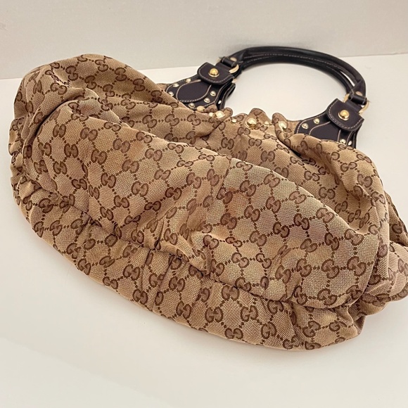 Gucci Monogram Medium Pelham Studded Hobo - Picture 14 of 15